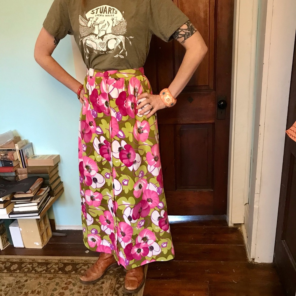 👸🏼Vintage Couture Floral Skirt